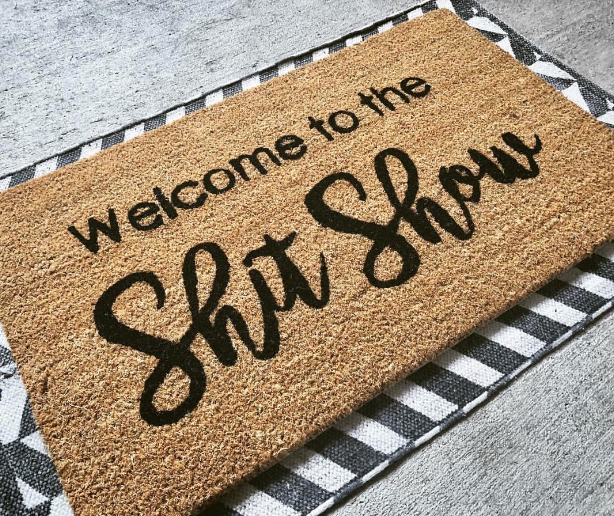 Welcome to the Shit Show Doormat / Funny Doormat / Funny | Etsy