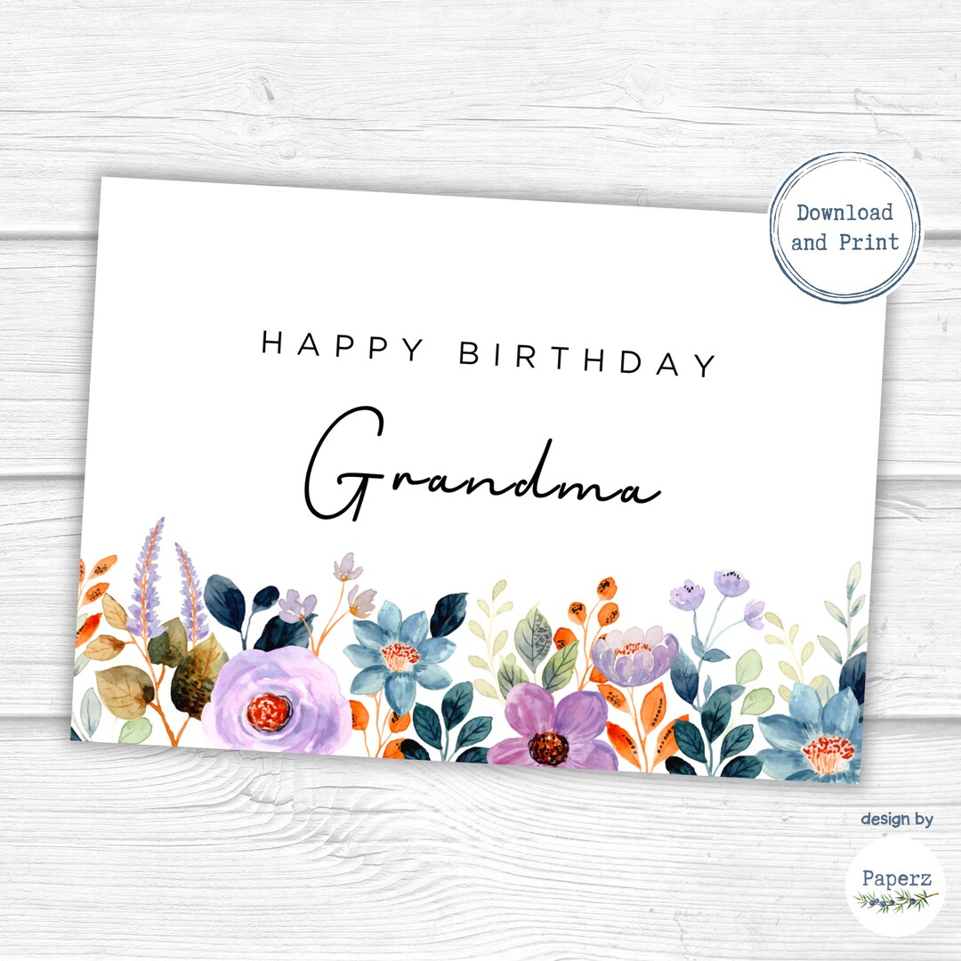 Birthday Card for Grandma Grandmother - Il 1080xN.5683073863 B18v