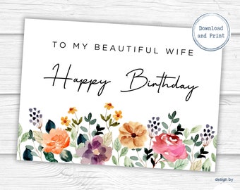 Biglietto Di Compleanno Per Moglie – Elegante Con Pannello Intrecciato, Messaggio Romantico, Formato 165x254mm, Con Busta