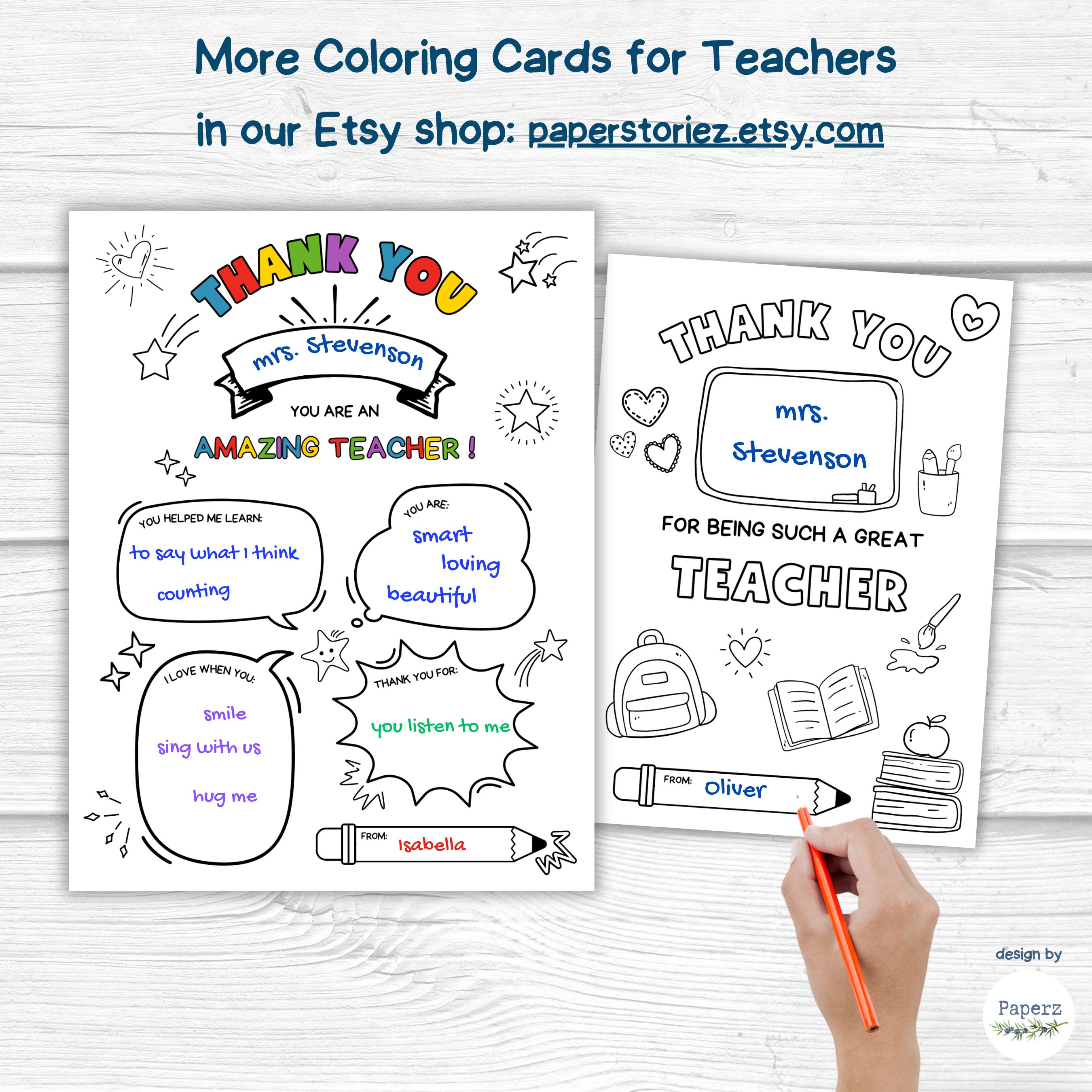 Teacher Appreciation Printable Card, Last Day of School Teacher Thank ...