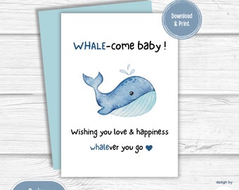 Baby Shower Printable Card | New Baby Card | Welcome Baby Card | Congratulations Card  | Pun Card | Gender Neutral | Instant Download | PDF