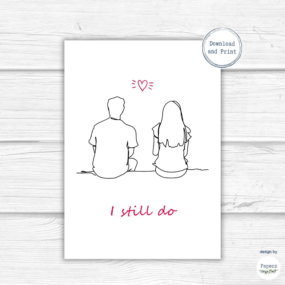 Printable Valentine Card, Anniversary Card | Sweet & Simple Love Note ...