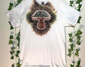 Camiseta unisex para adultos, con efecto tie-dye, con efecto tie-dye, colorida, psicodélica, ropa cottagecore, camiseta con efecto tie-dye