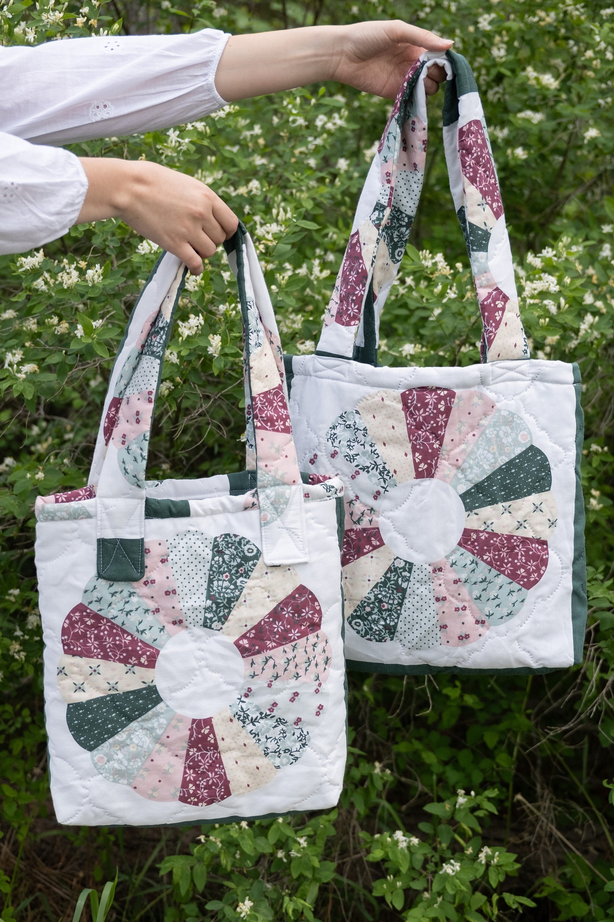 ☆【FALLETT】☆Lettering Quilted Small Flap Tote Ba.g☆ OK Multi Color Floral Quilted Zip Top Tote Large Bag | eBay