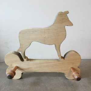 Smooth Collie Dog Leash Holder- Can Be Personalized!