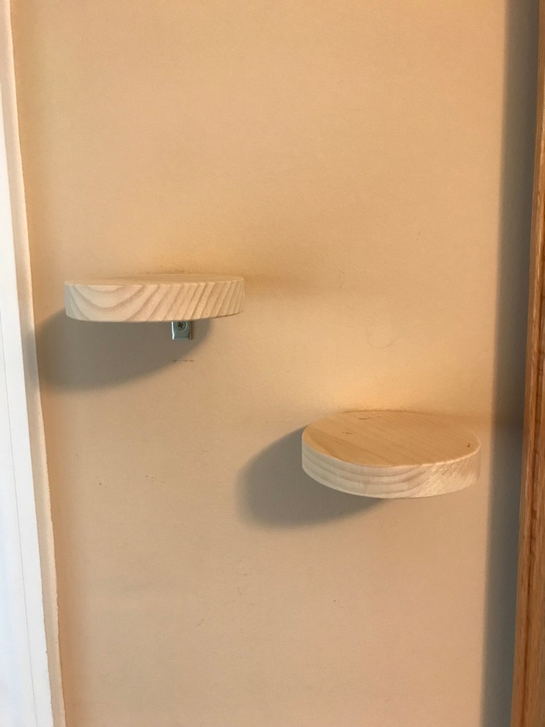 Pinewood Floating Shelves Set of 2 You Choose Stain Color Etsy