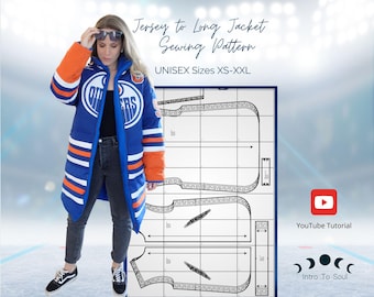 NEW* Jersey to Long Puffer Jacket SEWING PATTERN