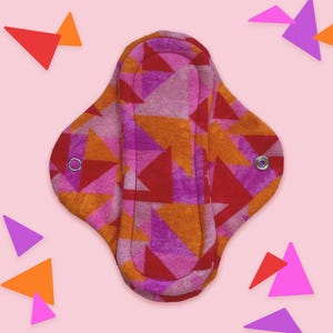 Geometric Sunset Regular Cloth Pad - 100% Cotton