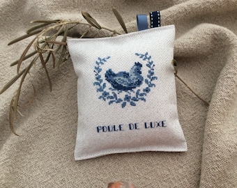 Coussinet Décoratif avec broderie " Poule De Luxe "