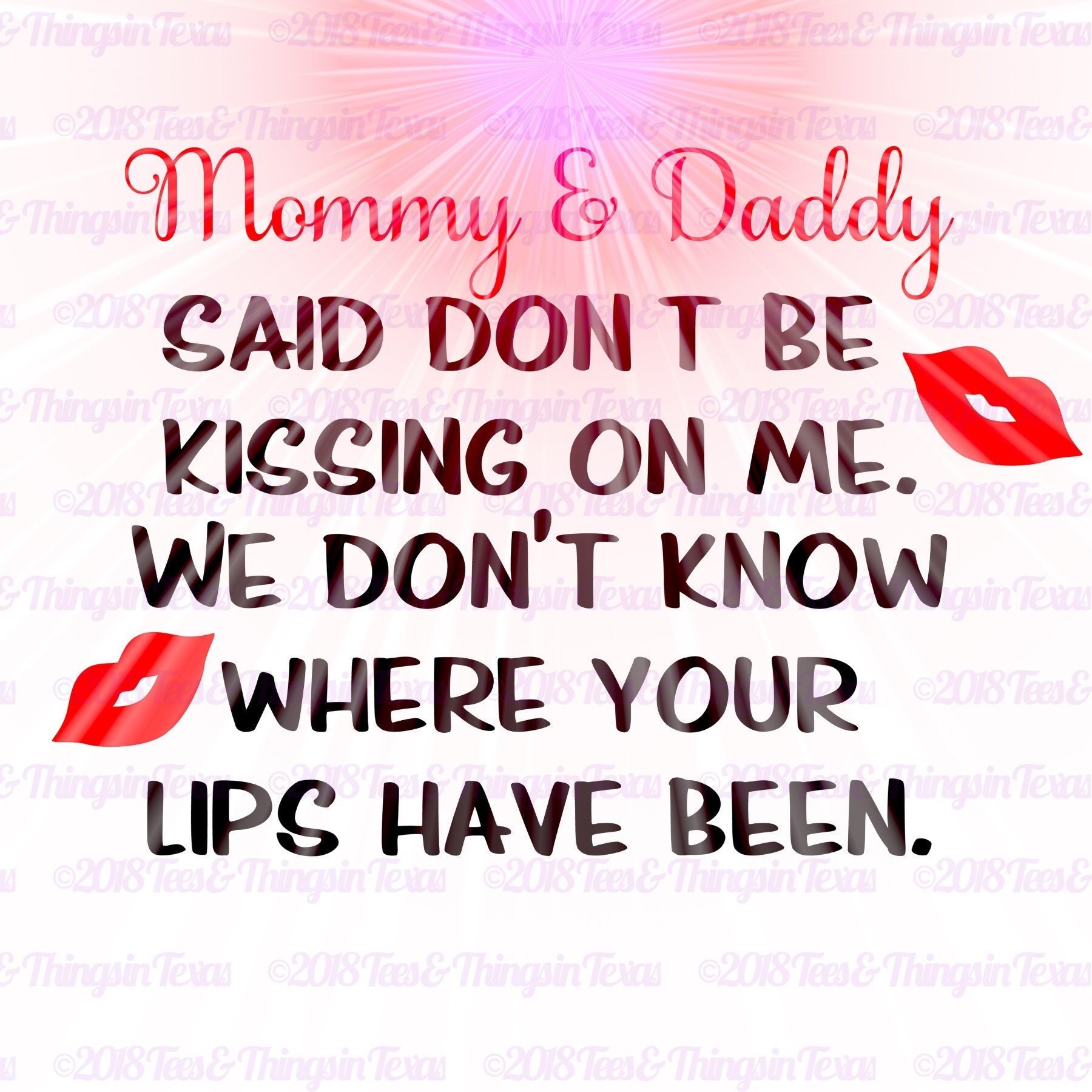 Don't kiss baby SVG Don't kiss baby DXF don't Etsy