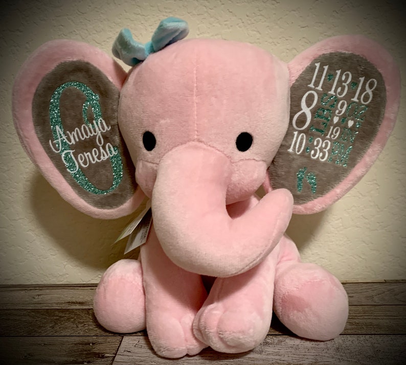 Birth Stat Elephant Birth Announcement Elephant Birth Stats | Etsy