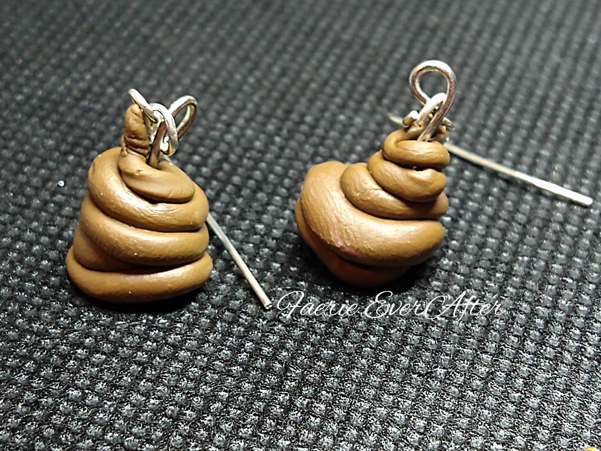 RTS Poop / Poop & Toilet Paper Polymer Clay Dangle Statement Etsy
