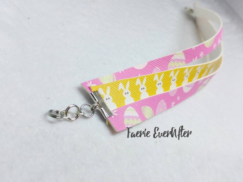Colorful Easter Eggs RTS Easter Bunny /& Eggs Faux Leather Cuff Bracelet Rabbit Easter Gift Idea Easter Bunny Rabbit Bracelet