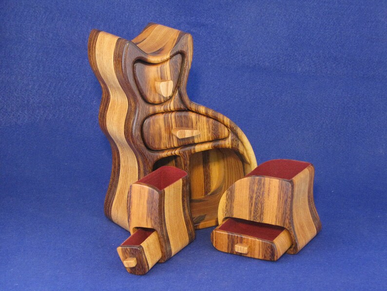 Pattern For Calico Cat Band Saw Jewelry Box With Two Hidden Etsy