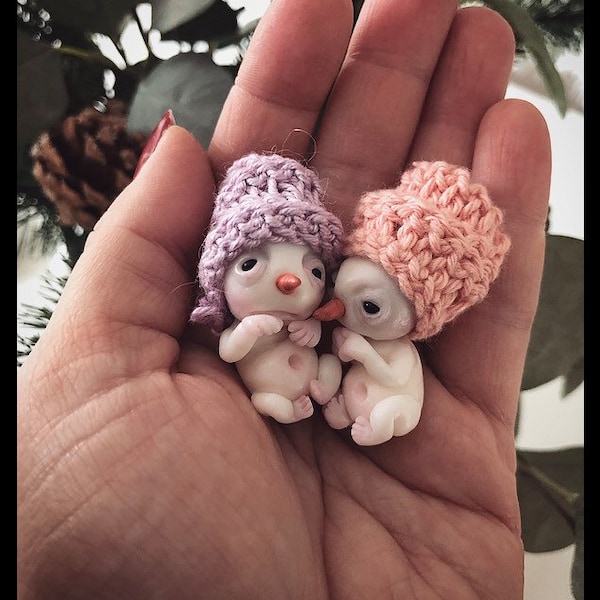 Little Baby-Snowman With Beanies (price is for one)
