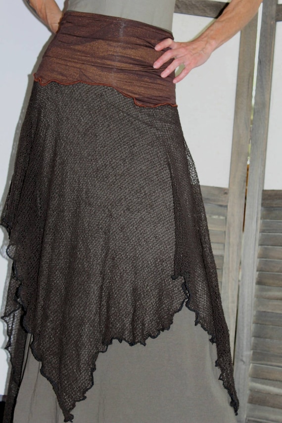 very long skirt