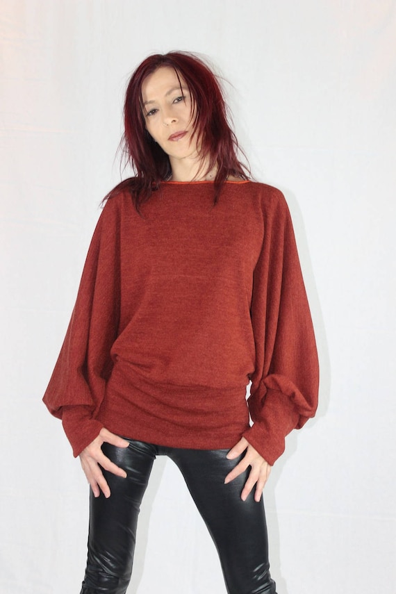 rust colored sweater