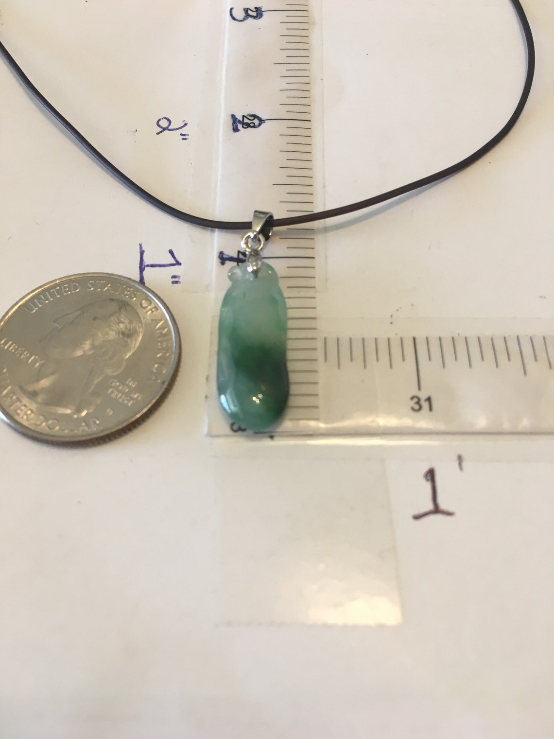 Jadeite Necklace, Black String Jade Necklace, Everyday Necklaces, Jade