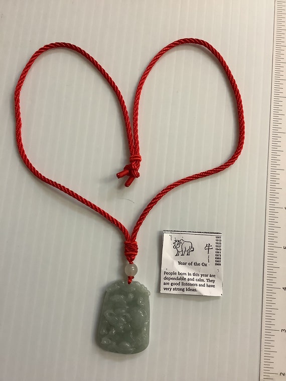 Buy Natural Wisdom Dark Green Jade Laughing Buddha Pendant Red String  Necklace, Amulet Online in India - Etsy