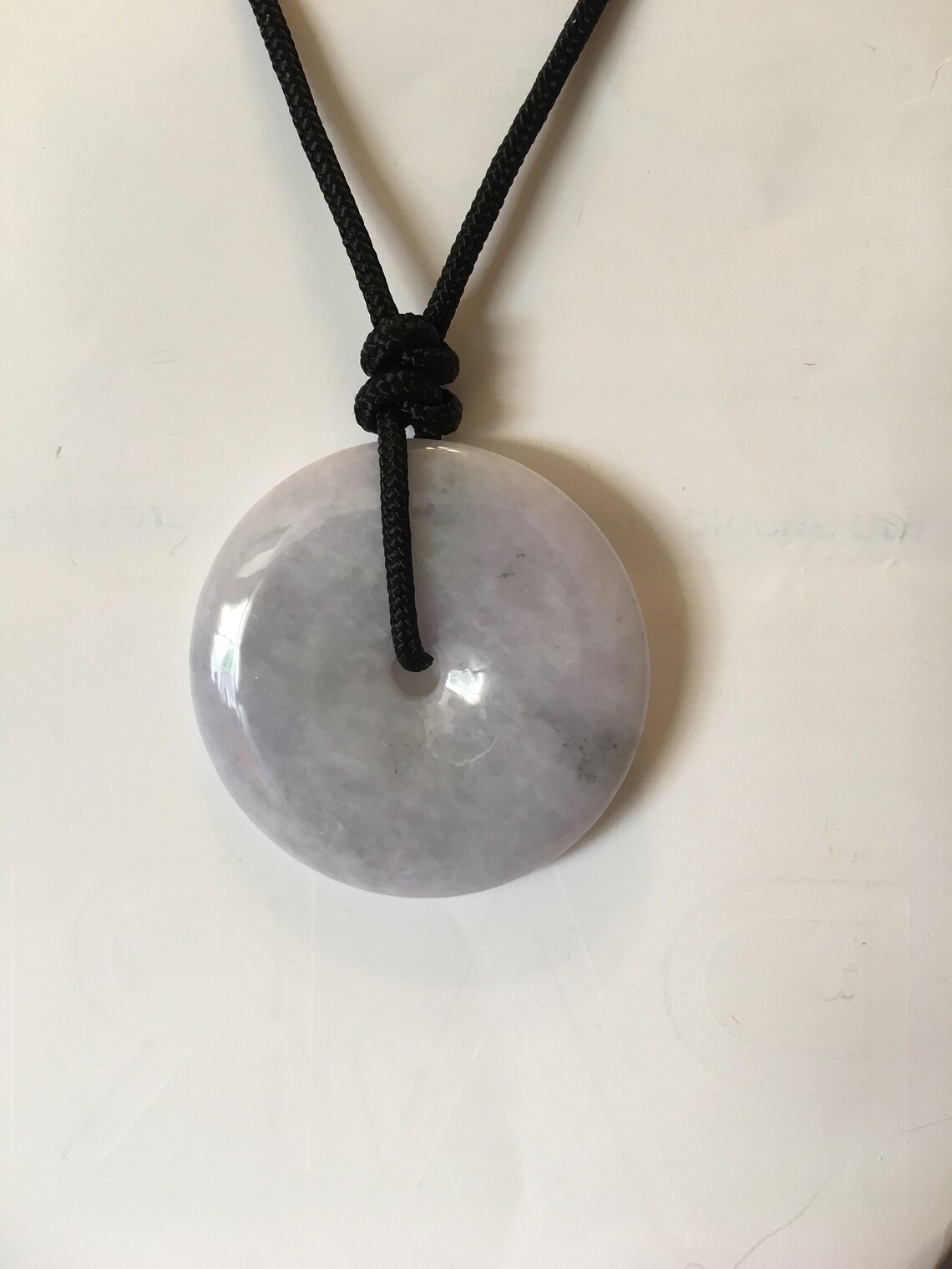 Jadeite Necklace Black String Jade Necklace Everyday Etsy