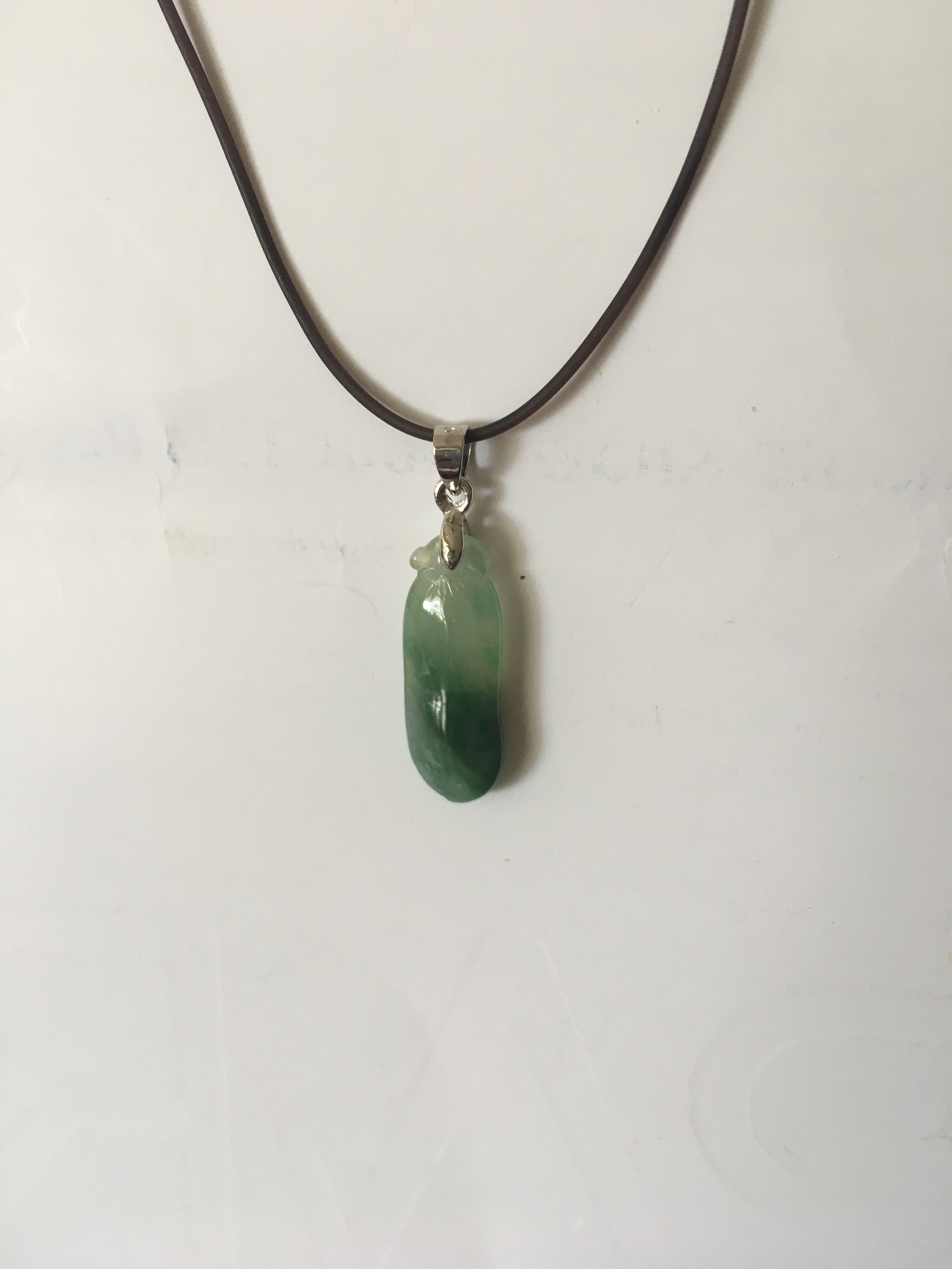 Jadeite Necklace, Black String Jade Necklace, Everyday Necklaces, Jade