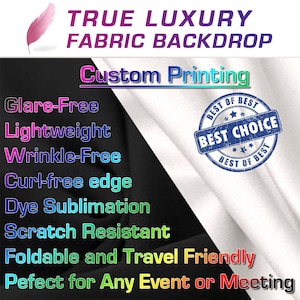 True Luxury Fabric Banner / Trade Show Banner Printing (Convention Banner)