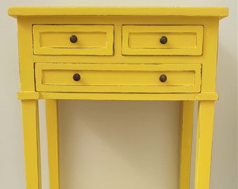 meuble d'appoint jaune