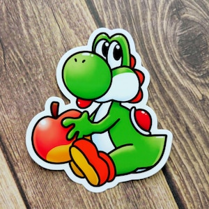 Yoshi Super Mario Video Game Vinyl Sticker