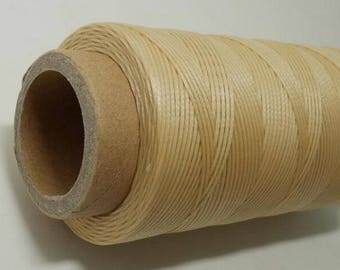 Wheat Polyester Waxed Thread braided Cord Flat String for sewing leather shoes