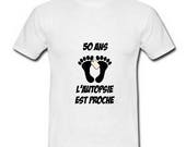 Télécharger gratuitement Images Articles Similaires A T Shirt Homme En Coton Blanc 50 Ans Bientot dernière salutations