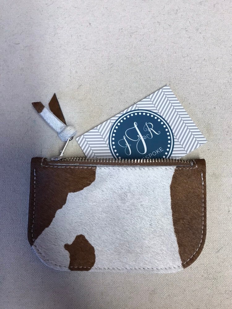 Cow Print Coin Purse Etsy UK