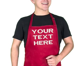 Personalized Apron – Custom Embroidered Cotton Blend, Cooking Gift