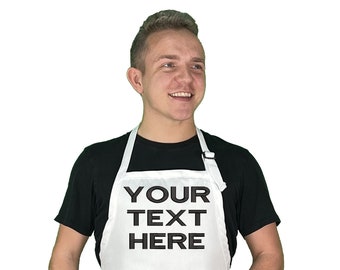 Personalized Chef Apron, Embroidered Name, BBQ Grill Accessory
