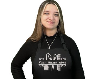 Personalized Hairdresser Apron, Gift for Your Stylist, Custom Name Embroidery, Stylish & Comfortable Salon Uniform