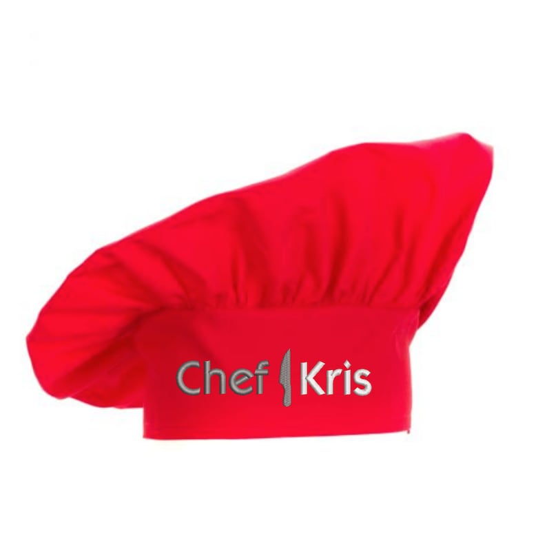 Personalized Chef Hat Embroidered Name Unique Colorful Etsy