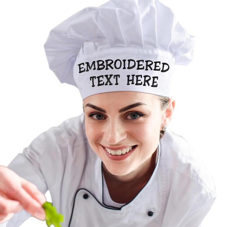 Personalized Chef Hat – Custom Embroidered Cooking Gift image 13