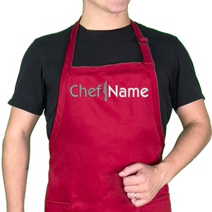 Custom Gifts Personalized Embroidered Chef Hat Custom Name