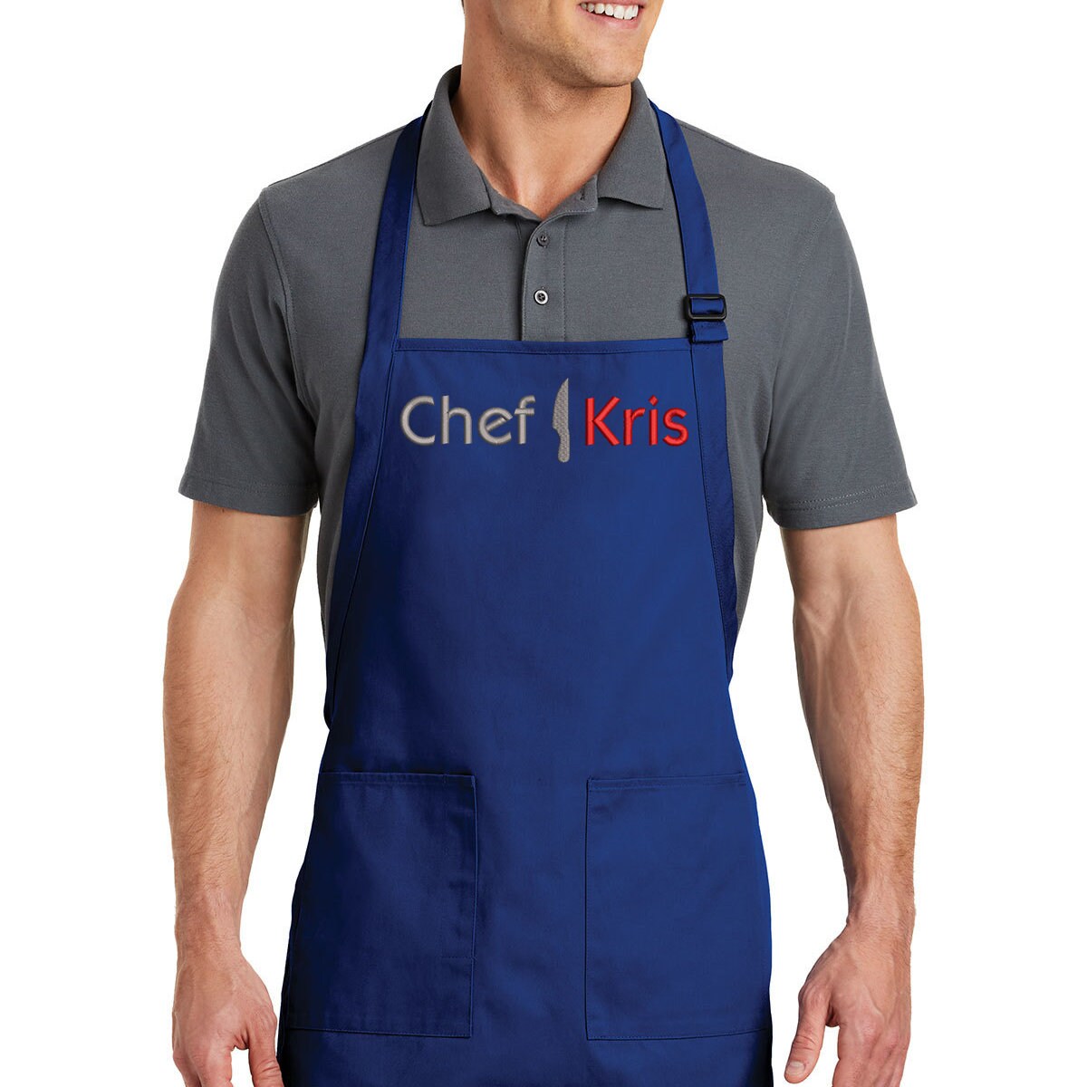 Embroidered Chef Apron with Custom Name a Great Gift Adult Etsy