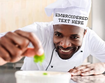 Personalized embroidered chef hat - gift for chef