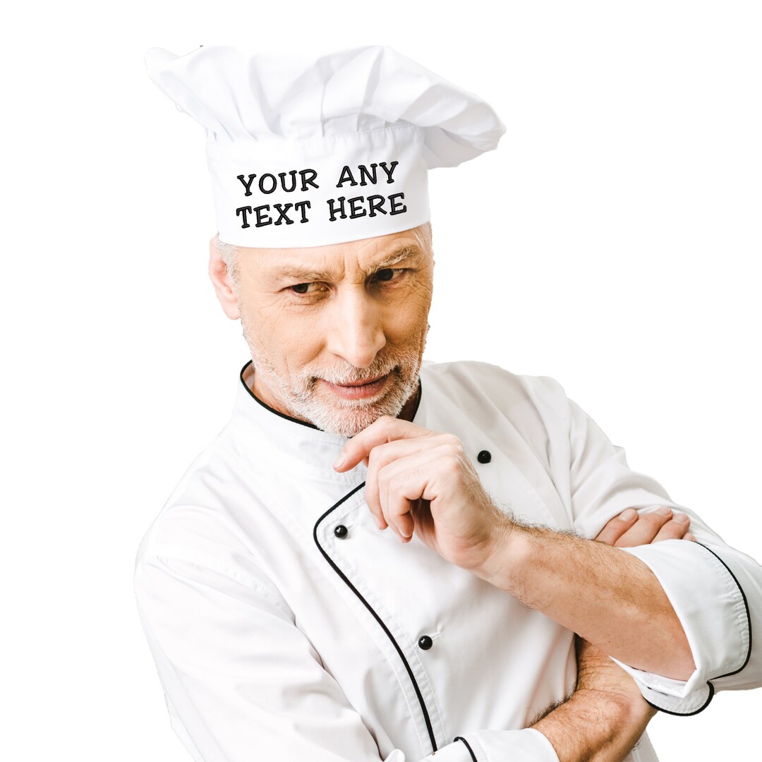Personalized Chef Hat Custom Name Size Color Font Thread Makes a Great
