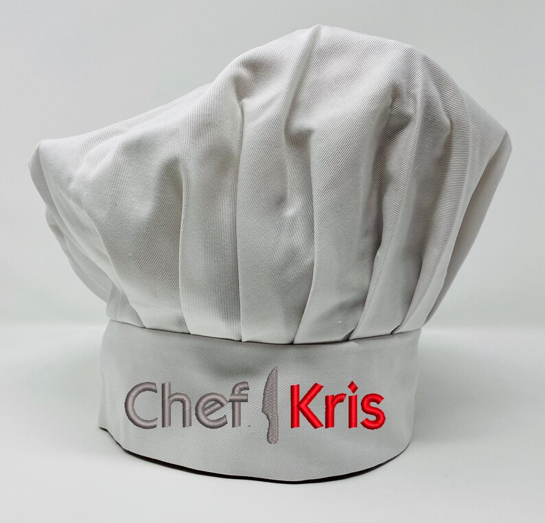 Personalized Chef Hat Embroidered Name Unique Colorful Etsy