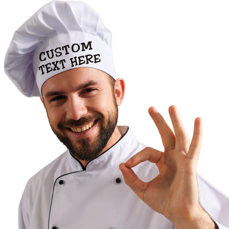 Personalized Chef Hat – Custom Embroidered Cooking Gift image 12