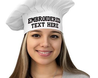 Personalized Chef Hat – Custom Embroidered Cooking Gift