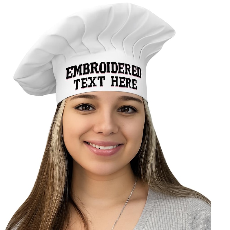 Personalized Chef Hat – Custom Embroidered Cooking Gift image 1