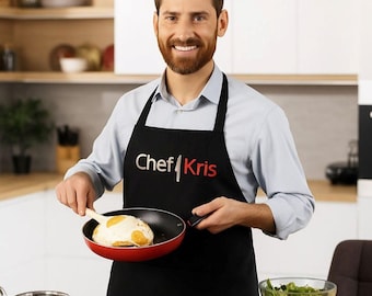 Personalized Chef Apron | Custom Embroidered Polycotton Cooking Gift