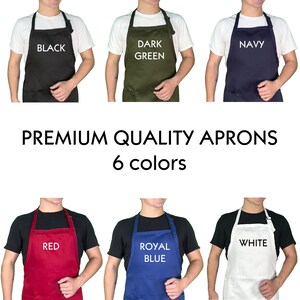 Personalized Apron for Womens Aprons Personalized Custom Aprons for Women Aprons with Pockets Hostess Gift Ideas Baking Gifts image 4