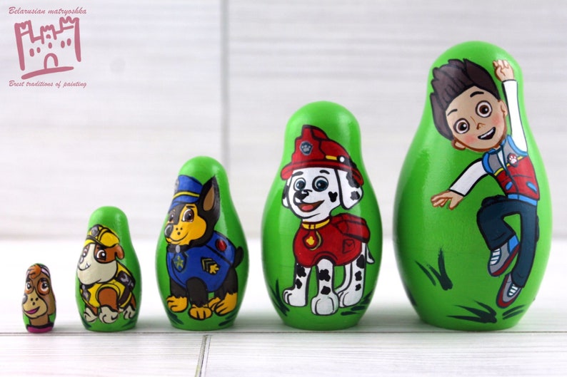 paw patrol nesting dolls