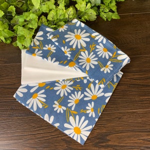 Cloth Reusable Napkins Flowers