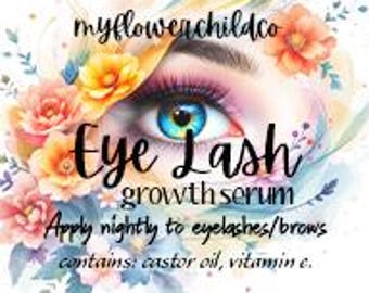 All Natural Eyelash Growth Serum Eye Brow Eye Lash Fullness Oils