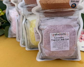 All natural Magnesium Bath Salts spa luxury